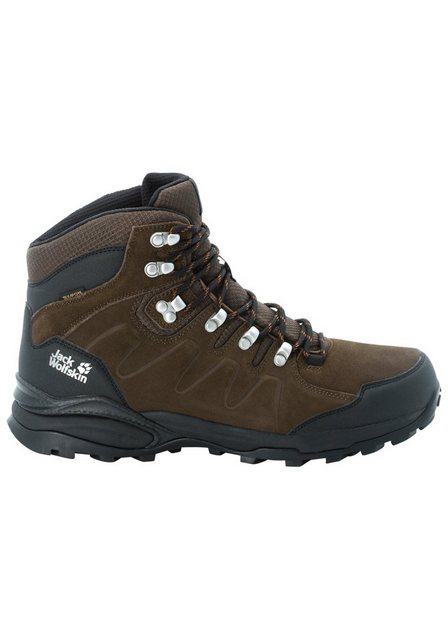 Jack Wolfskin REFUGIO TEXAPORE MID M Hikingschuh (brown-phantom)