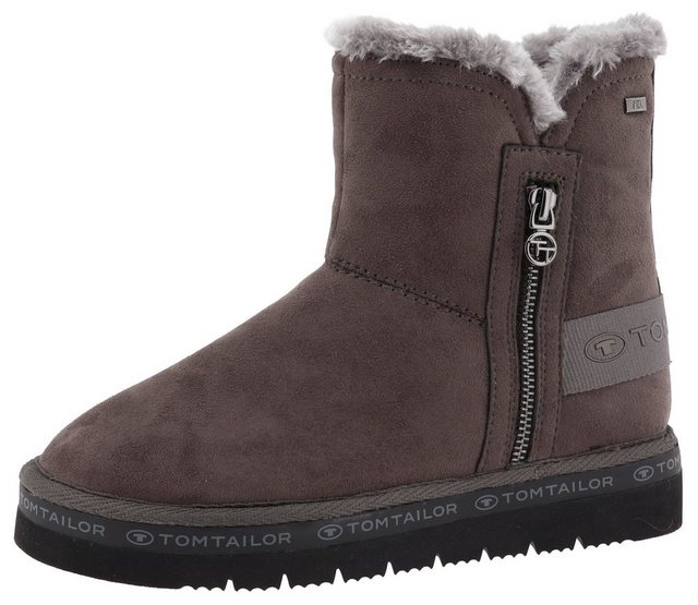 TOM TAILOR Winterboots mit wasserabweisender TEX-Membran (grau)