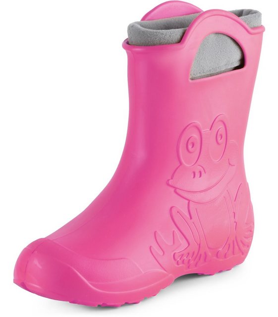 Ladeheid EVA Regenstiefel LA-CA-12 federleichte Regenschuhe Damen Gummistiefel mit herausnehmbares Innenfutter (Rosa)