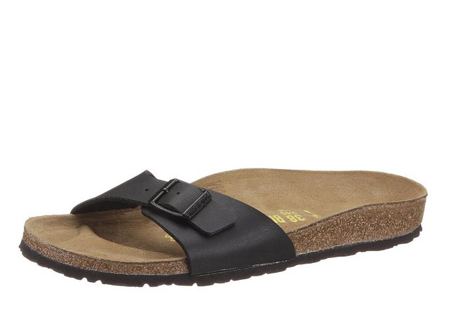 Birkenstock »MADRID« Pantolette in schmaler Schuhweite, mit ergonomisch geformtem Fußbett (black)