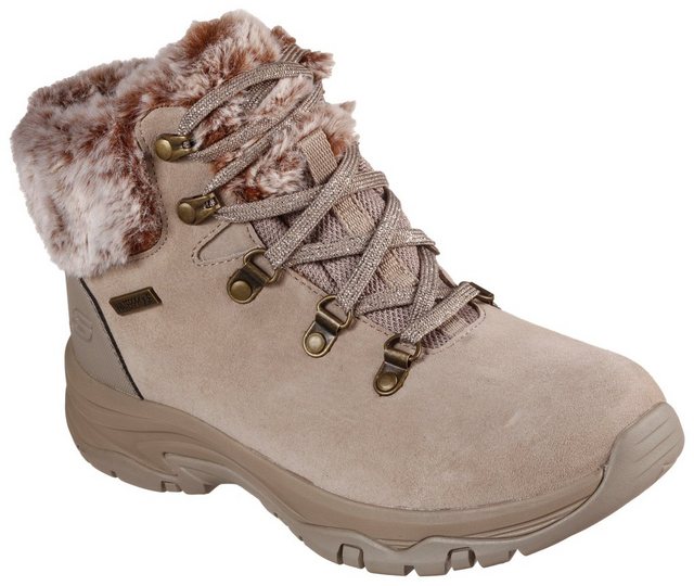 Skechers TREGO- Winterboots mit Fellimitat am Schaft (taupe)