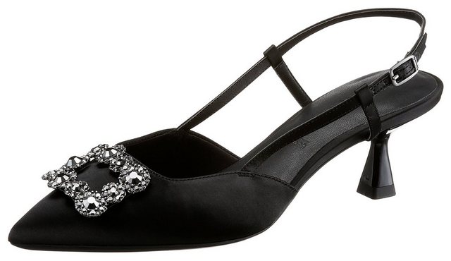 Tamaris Slingpumps in spitzer Form (schwarz)