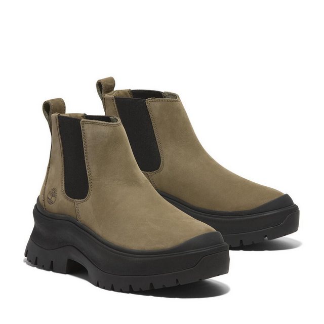 Timberland ROXIE LANE MID CHELSEA BOOT Chelseaboots Stiefelette, Winterschuhe, Ankle Boots (OLIVE NUBUCK)