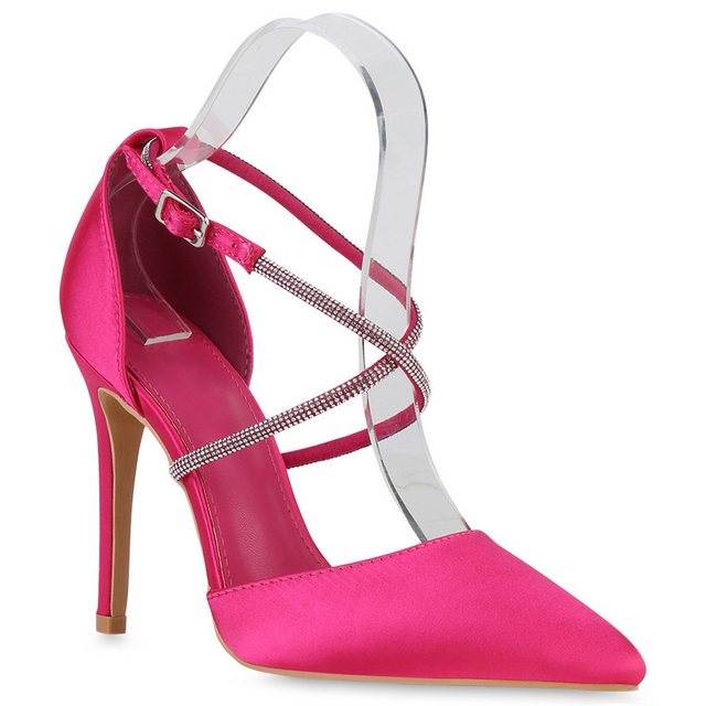 VAN HILL 840038 High-Heel-Pumps Bequeme Schuhe (rosa)