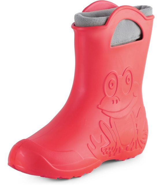 Ladeheid EVA Regenstiefel LA-CA-12 federleichte Regenschuhe Damen Gummistiefel mit herausnehmbares Innenfutter (rot)