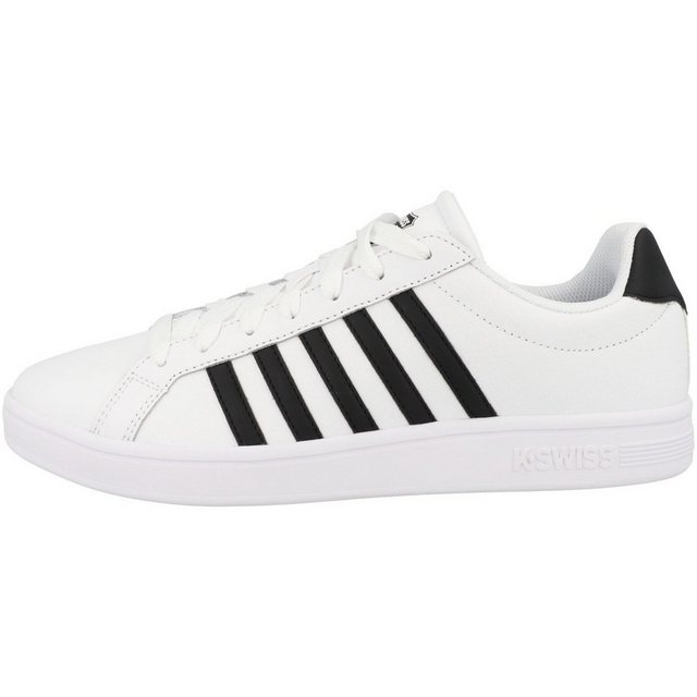 K-Swiss Court Tiebreak Herren Sneaker (weiß-schwarz|WHITE/BLACK/WHITE)