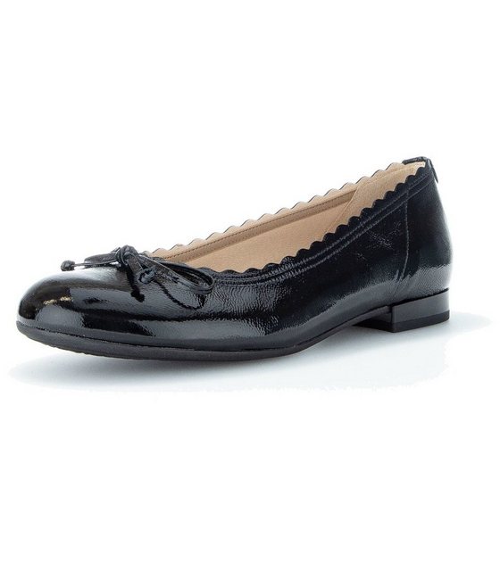 Gabor Ballerinas Leder Ballerina (Schwarz Lack)