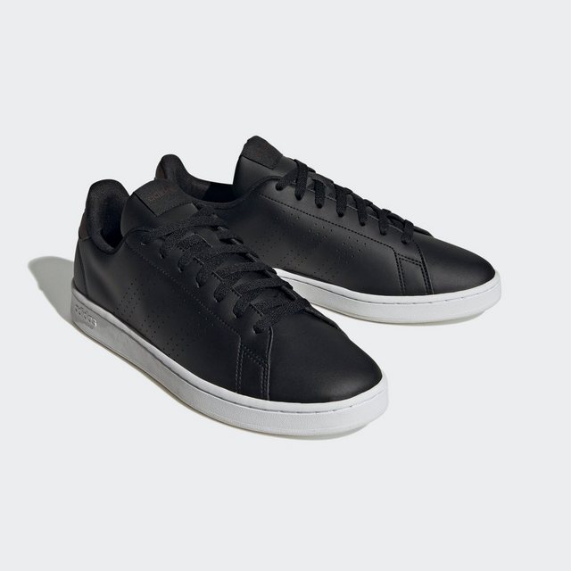 adidas Sportswear ADVANTAGE Sneaker Design auf den Spuren des adidas Stan Smith (Core Black / Core Black / Shadow Brown)