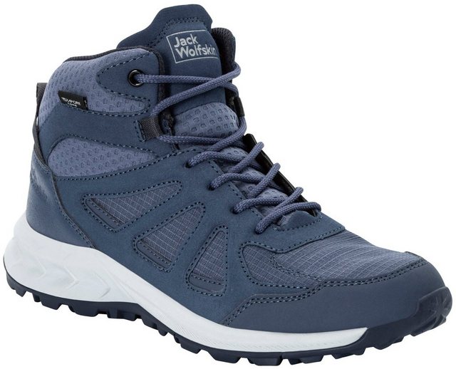 Jack Wolfskin WOODLAND 2 TEXAPORE MID W Wanderschuh (blau)