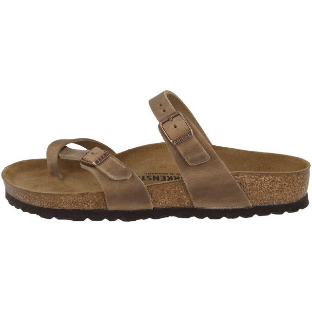 Birkenstock Mayari geöltes Nubukleder normal Damen Pantolette (braun)