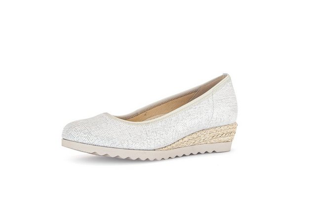 Gabor Keilpumps (bianco/oro (80))