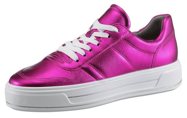 Ara CANBERRA Plateausneaker in Komfortweite H (sehr weit), Freizeitschuh, Halbschuh, Schnürschuh (pink)