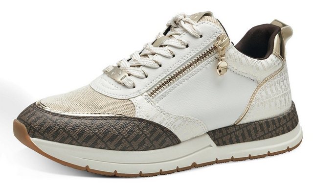 Tamaris Sneaker mit trendigen Metallic-Details (weiß)