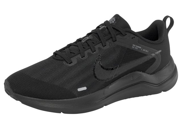 Nike DOWNSHIFTER 12 Laufschuh (BLACK-DK-SMOKE-GREY-PARTICLE-GREY)