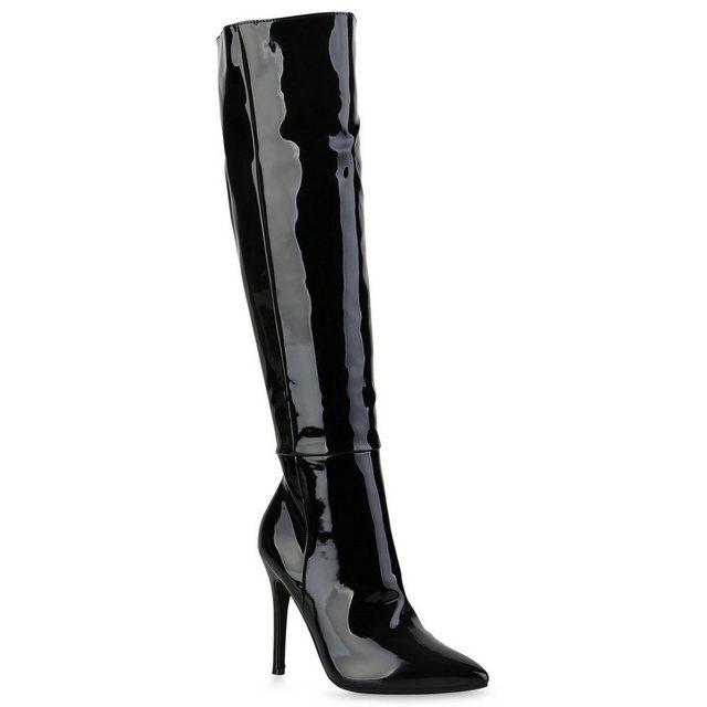 VAN HILL »839553« High-Heel-Stiefel Bequeme Schuhe (schwarz)