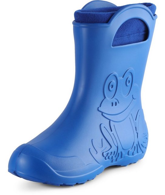 Ladeheid EVA Regenstiefel LA-CA-12 federleichte Regenschuhe Damen Gummistiefel mit herausnehmbares Innenfutter (Blau)