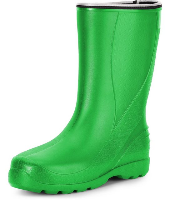 Ladeheid EVA leichte Regenstiefel wasserdichte Stiefel für Frauen Gummistiefel Damen perfekte Regenschuhe für Garten Ausflug Outdoor (Grün 1711)