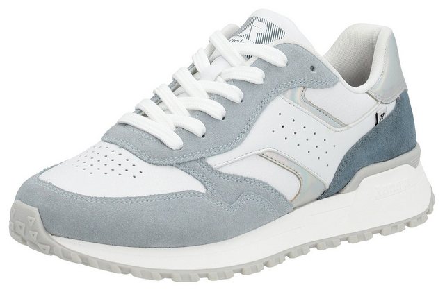 Rieker EVOLUTION Sneaker mit gepolstertem Schaftrand, Freizeitschuh, Halbschuh, Schnürschuh (blau|weiß)