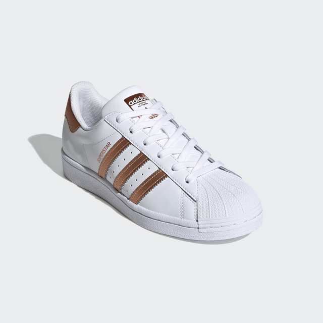 adidas Originals SUPERSTAR Sneaker (Cloud White / Copper Metallic / Core Black)