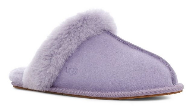 UGG »Scuffette II« Hausschuh mit Fellkragen (flieder)