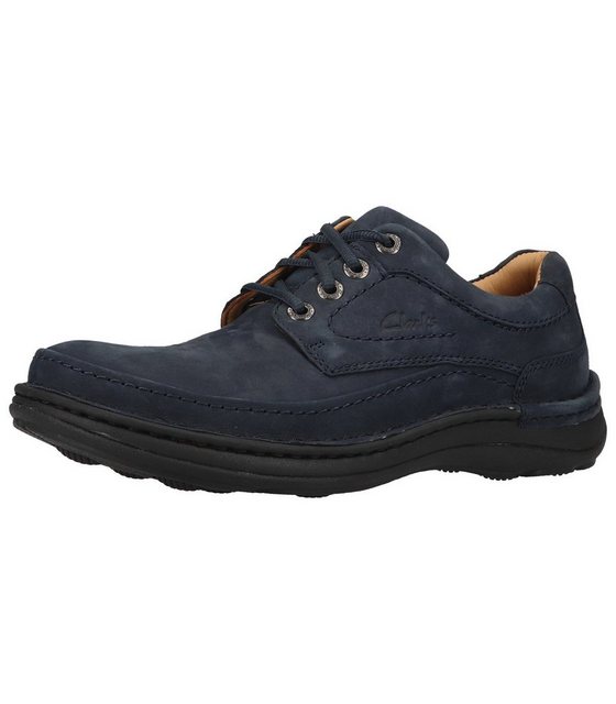 Clarks Sneaker Nubukleder Sneaker (blau)