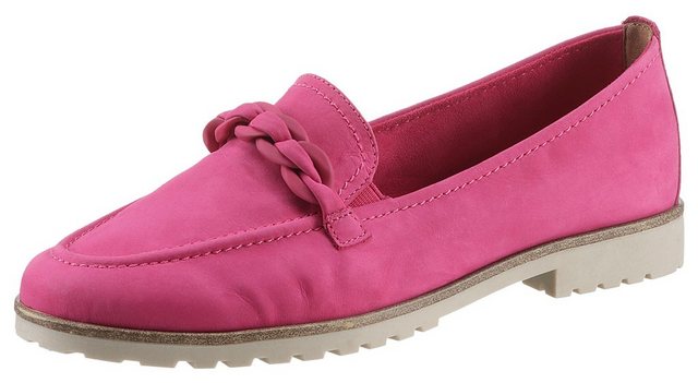 Tamaris Loafer Chunky Slipper, Plateau Slipper mit seitlichen Stretcheinsätzen (rosa)