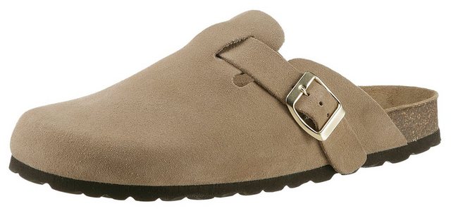 Aniston SHOES Clog, Hausschuh, Sommerschuh, mit ergonomischem Fußbett - NEUE KOLLEKTION (beige)