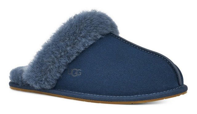 UGG »Scuffette II« Hausschuh mit Fellkragen (navy-uni)