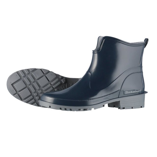 tomBrook Gummistiefelette Damen Regenstiefel Zum Abendkleid - Gummistiefel halbhoch wasserdicht (dunkelblau)