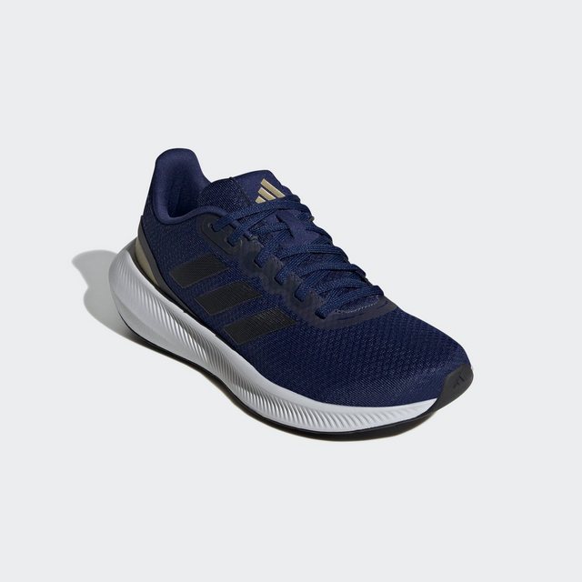 adidas Performance RUNFALCON 3 Laufschuh (Dark Blue / Core Black / Gold Metallic)