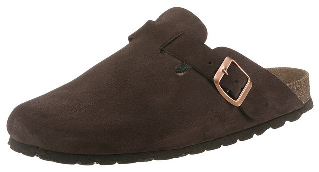 Aniston SHOES Clog, Hausschuh, Sommerschuh, mit ergonomischem Fußbett - NEUE KOLLEKTION (dunkelbraun)