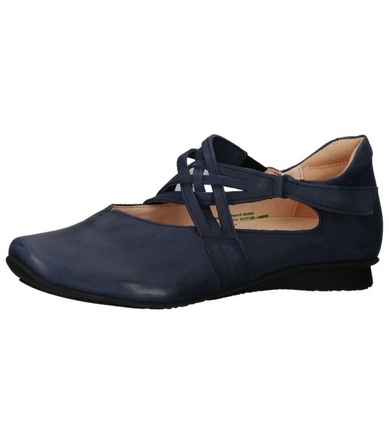 Think! Ballerinas Leder Riemchenballerina (blau)