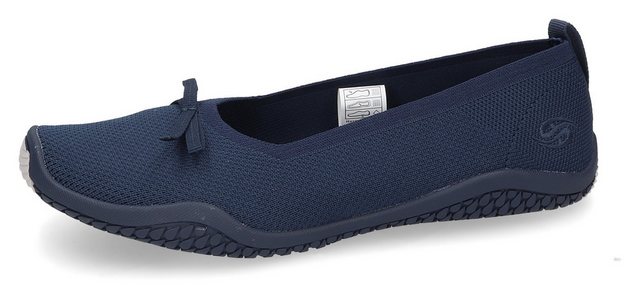 Dockers by Gerli Ballerina Schlupfschuh, Freizeitschuh, Sommerschuh mit leichter Laufsohle (navy-grau)