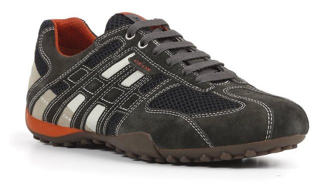 Geox Snake Sneaker im Materialmix mit Geox Spezial Membrane (dunkelgrau)