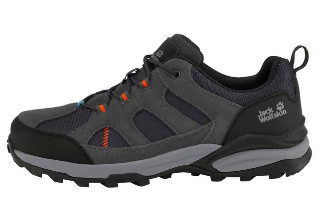 Jack Wolfskin »GREAT HIKE 2 LOW M« Wanderschuh (anthrazit-orangerot)