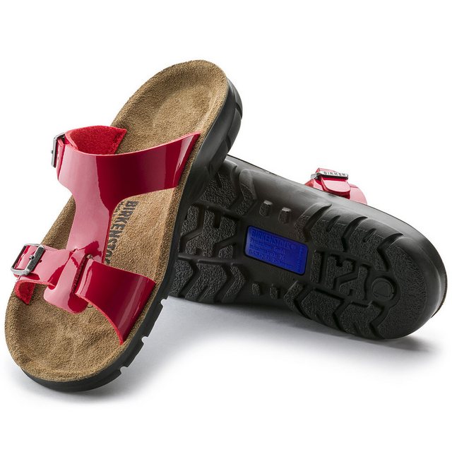 Birkenstock SOFIA Hausschuh Birko-Flor Pantolette für Damen (rot)