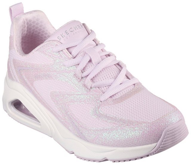 Skechers TRES-AIR UNO-GLIT-AIRY Keilsneaker mit cooler Absatzgestaltung, Freizeitschuh, Halbschuh, Schnürschuh (rosa)