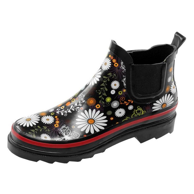 Beck Kurzschaft Gummistiefelette mit verschiedenen Prints (809 Daisy)