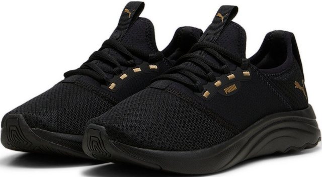 PUMA SOFTRIDE ARIA WN'S Slip-On Sneaker (PUMA Black-Gold)