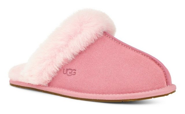 UGG Scuffette II Hausschuh mit Fellkragen (rosa-uni)