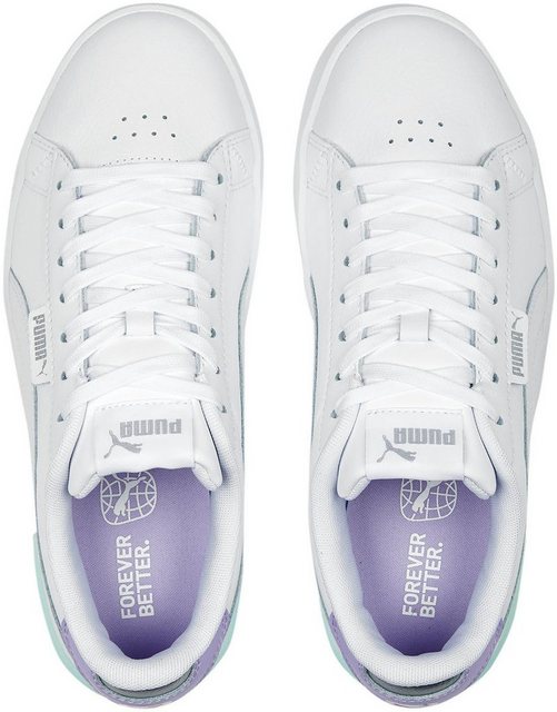 PUMA Jada Renew Sneaker (White Vivid Violet Minty Burst Silver Purple Green)