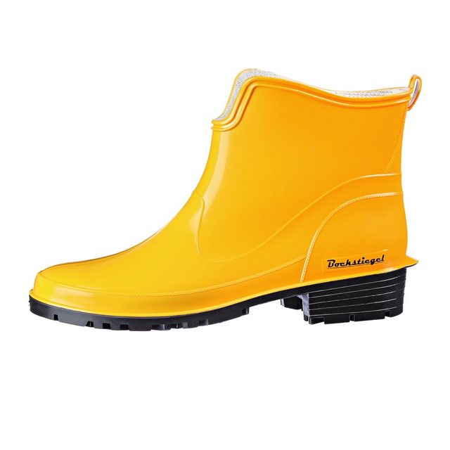 tomBrook Gummistiefelette Damen Regenstiefel Zum Abendkleid - Gummistiefel halbhoch wasserdicht (gelb)