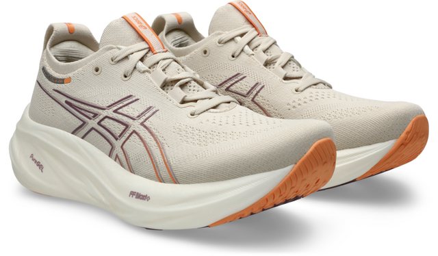 Asics GEL-NIMBUS 26 Laufschuh (OATMEAL/FADED ORANGE)