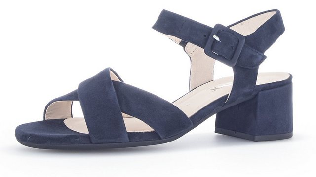 Gabor TUNIS Sandalette, Sommerschuh, Sandale, Blockabsatz, in Weite G (weit) (blau)