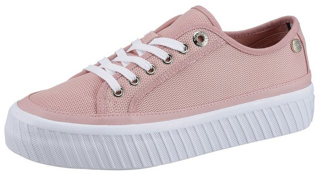 Tommy Hilfiger PLATFORM VULCANIZED SNEAKER Plateausneaker mit Logo an der Ferse (rosa)