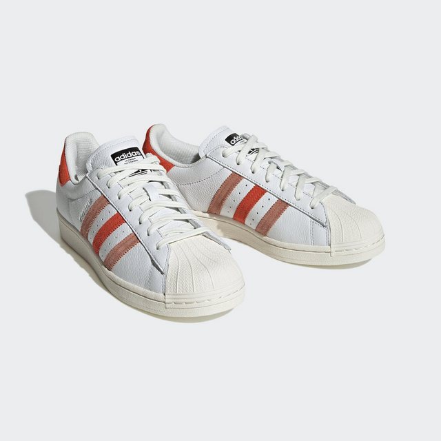 adidas Originals SUPERSTAR Sneaker (Crystal White / Preloved Red / Clay Strata)