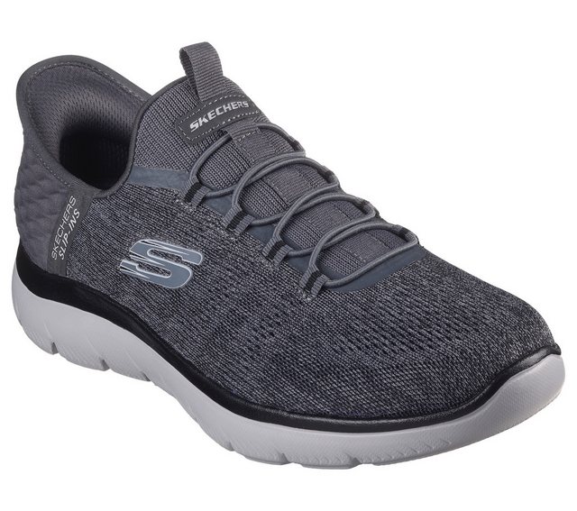 Skechers SUMMITS KEY PACE Sneaker Luftgekühlte Memory Foam Innensohle (Dunkelgrau / Schwarz)