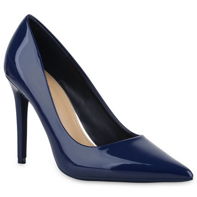 VAN HILL 840674 High-Heel-Pumps Schuhe (blau)