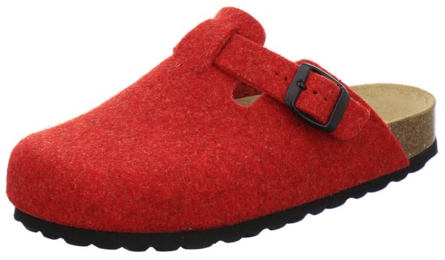 AFS-Schuhe 26900 Hausschuh für Damen aus Filz mit Fußbett, Made in Germany (rot)